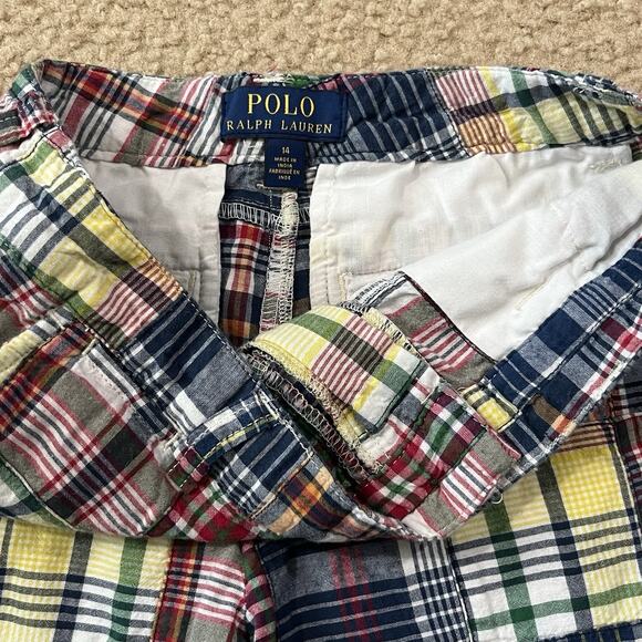 Polo Ralph Lauren Boys Multicolor Patchwork Shorts Size 14 - Picture 2 of 5